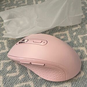 Wireless Pink Ergonomic Computer Mouse